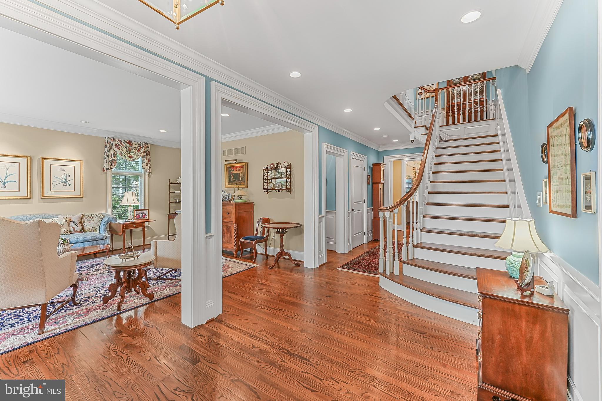 217 Valley Ridge Road Haverford, PA 19041 - Photo 3 of 49 a view of a livingroom with hardwood floor and a hallway