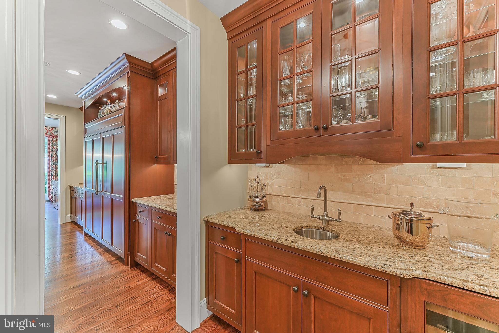 217 Valley Ridge Road Haverford, PA 19041 - Photo 8 of 49 a en suite bathroom with a granite countertop sink and a mirror