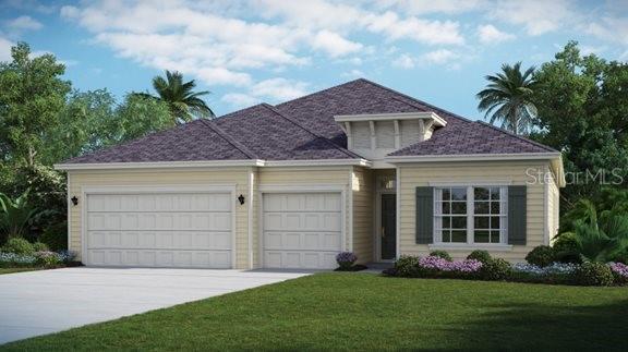 19405 Southwest 79th Street Dunnellon, FL 34432 - Photo 1 of 1 Artist rendering; illustration only. Colors, features, and garage orientation may differ.