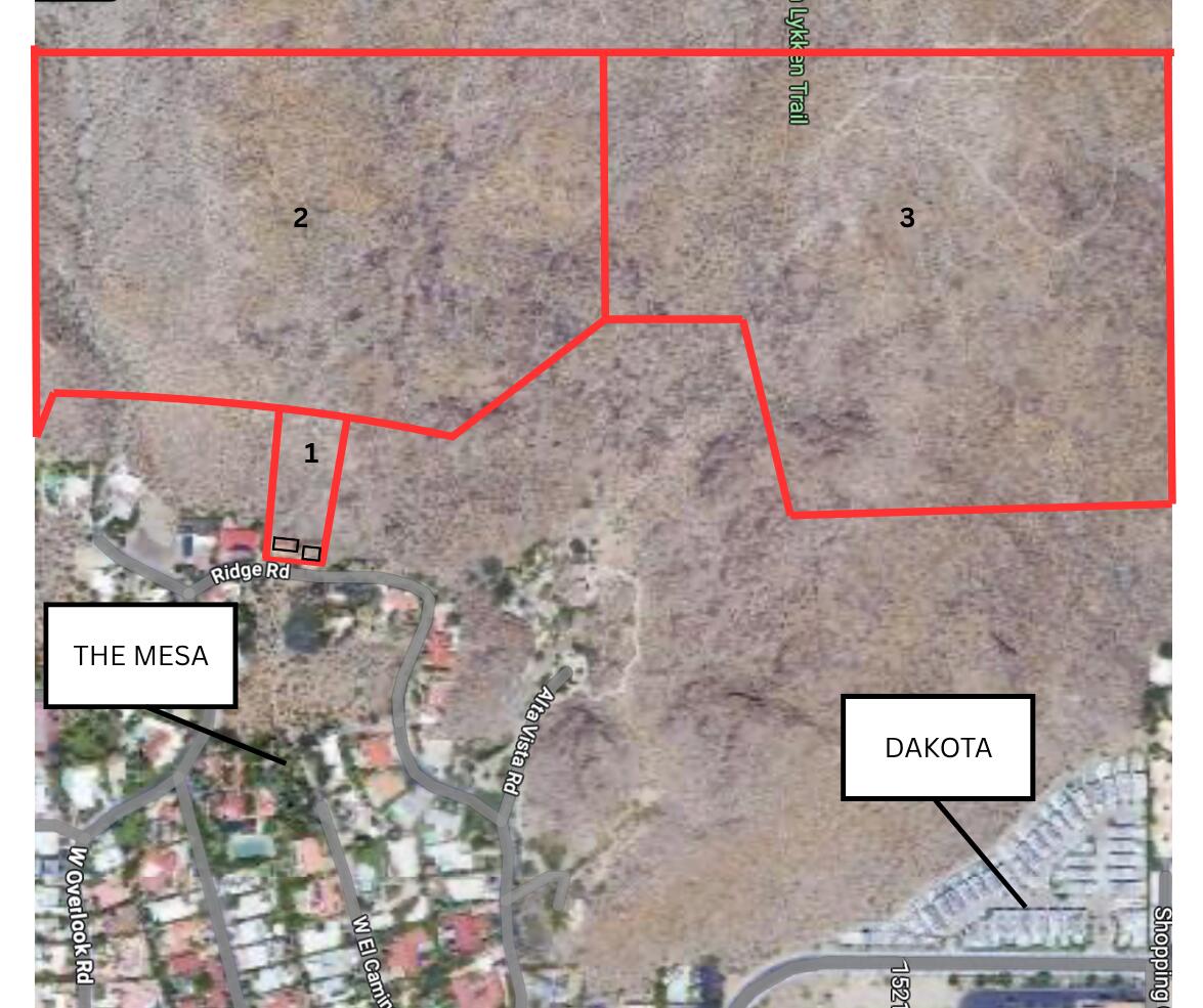 1716 Ridge Road Palm Springs, CA 92264 - Photo 3 of 37 a view of a bench in a backyard