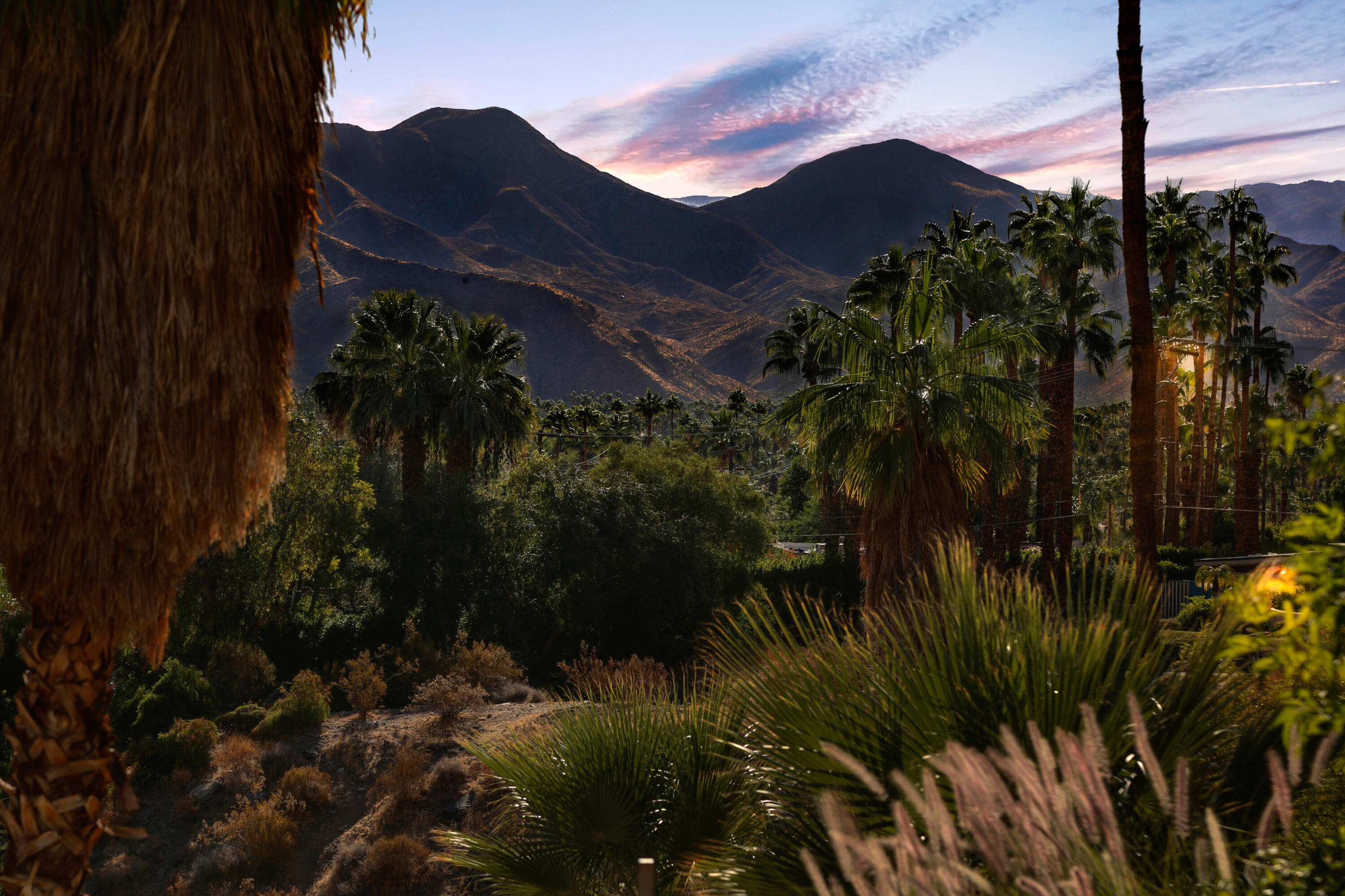 1716 Ridge Road Palm Springs, CA 92264 - Photo 35 of 37 a view of a house with a yard