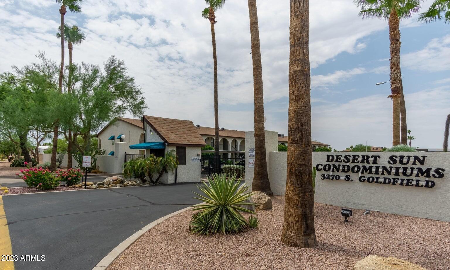 3270 South Goldfield Road, Unit 420 Apache Junction, AZ 85119 - Photo 1 of 30 Desert Sun Entrance
