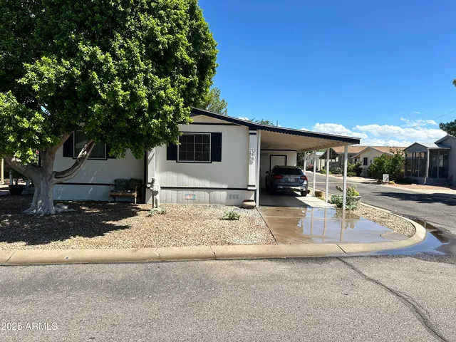 a view of a house with a patio
