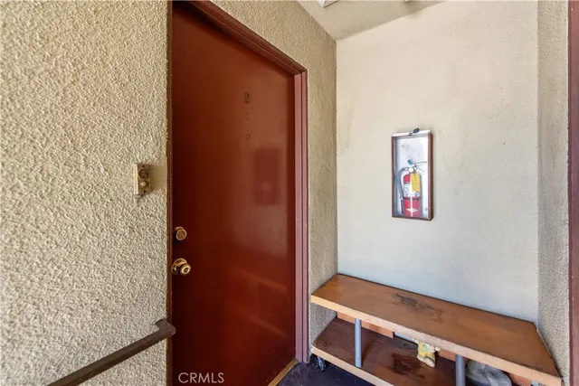 view of room with stairs