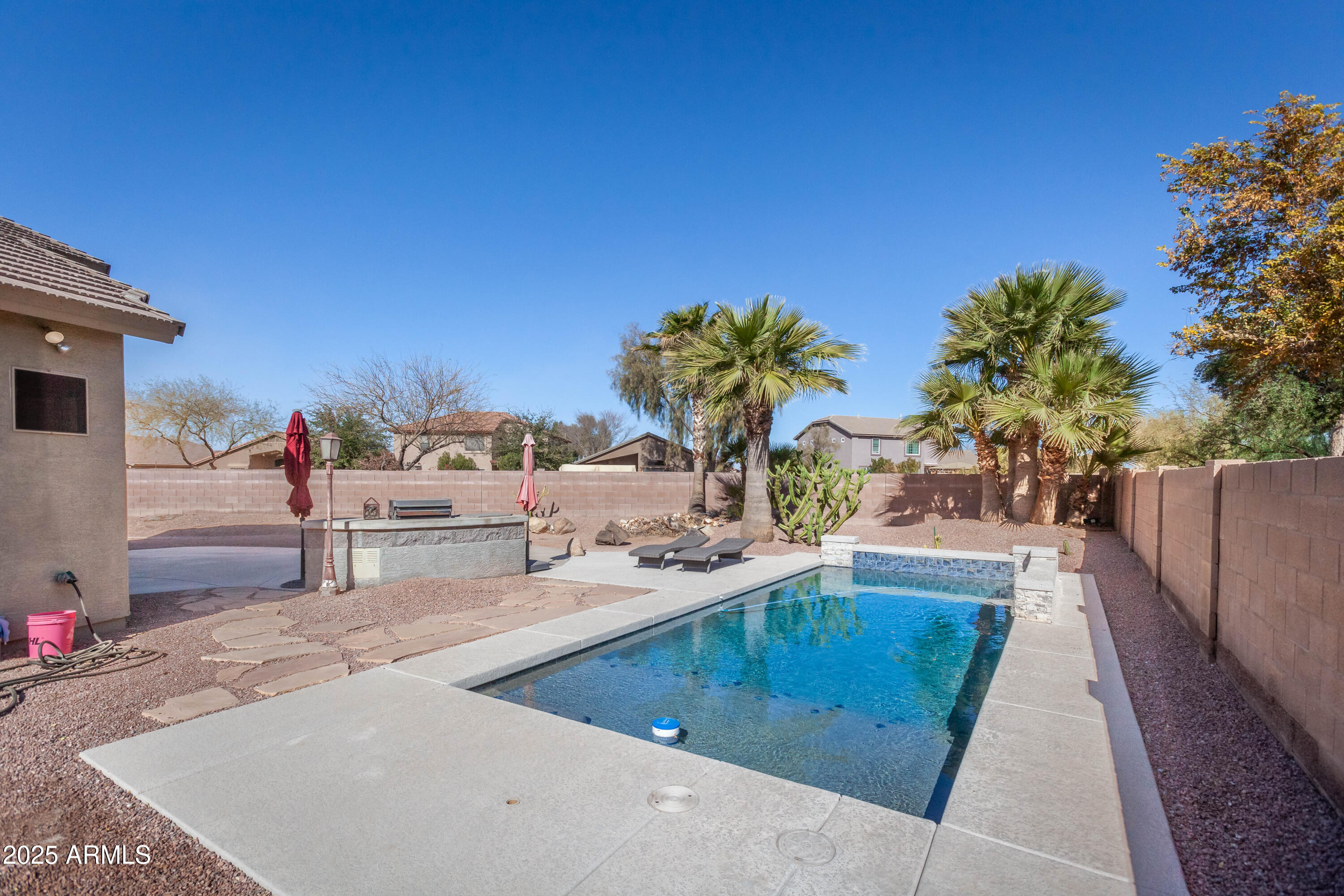 43102 West Venture Road Maricopa, AZ 85138 - Photo 30 of 47 Backyard full pool view