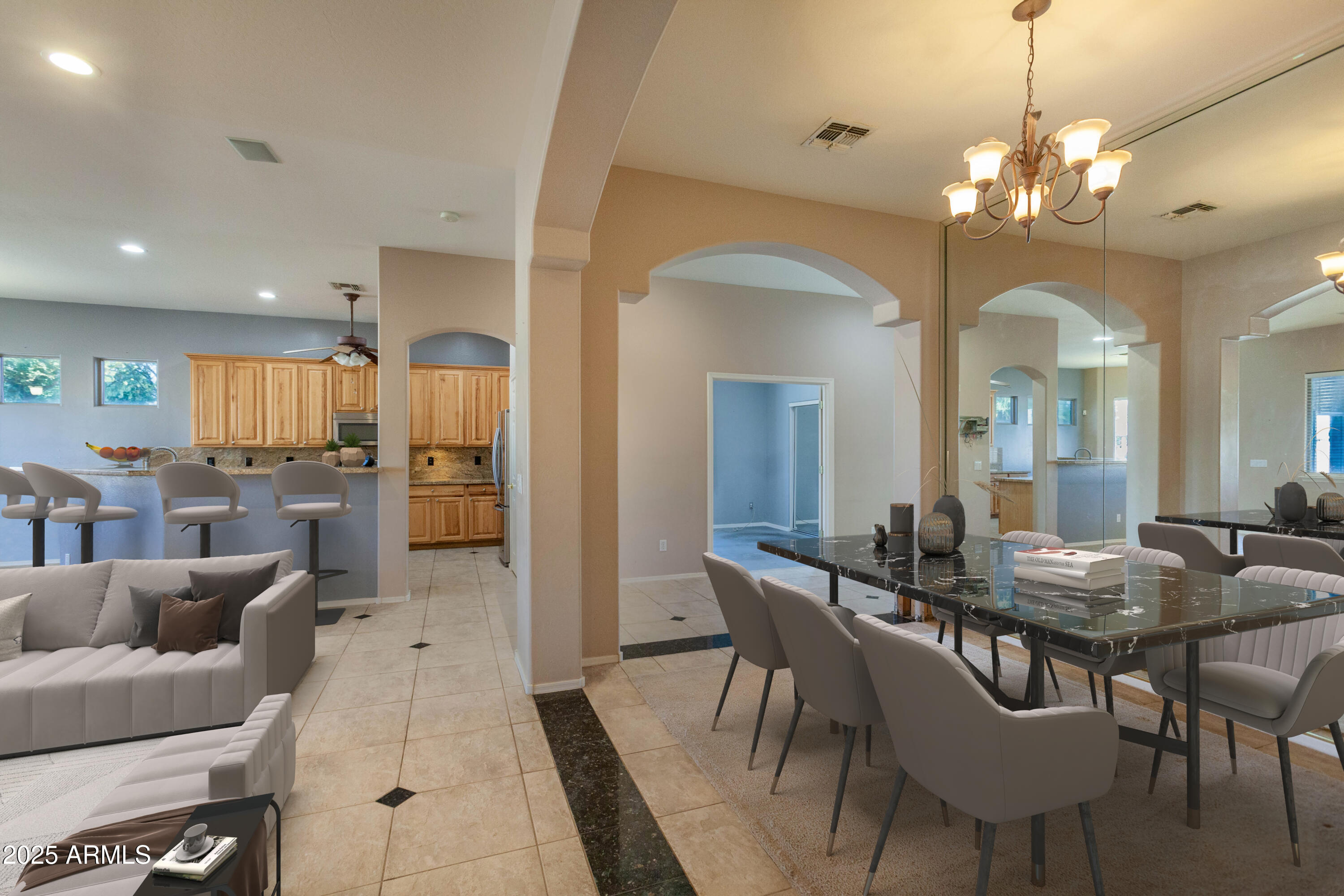 43102 West Venture Road Maricopa, AZ 85138 - Photo 10 of 47 Wide angle kitchen-formal dining staged
