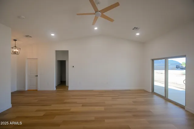 a view of an empty room