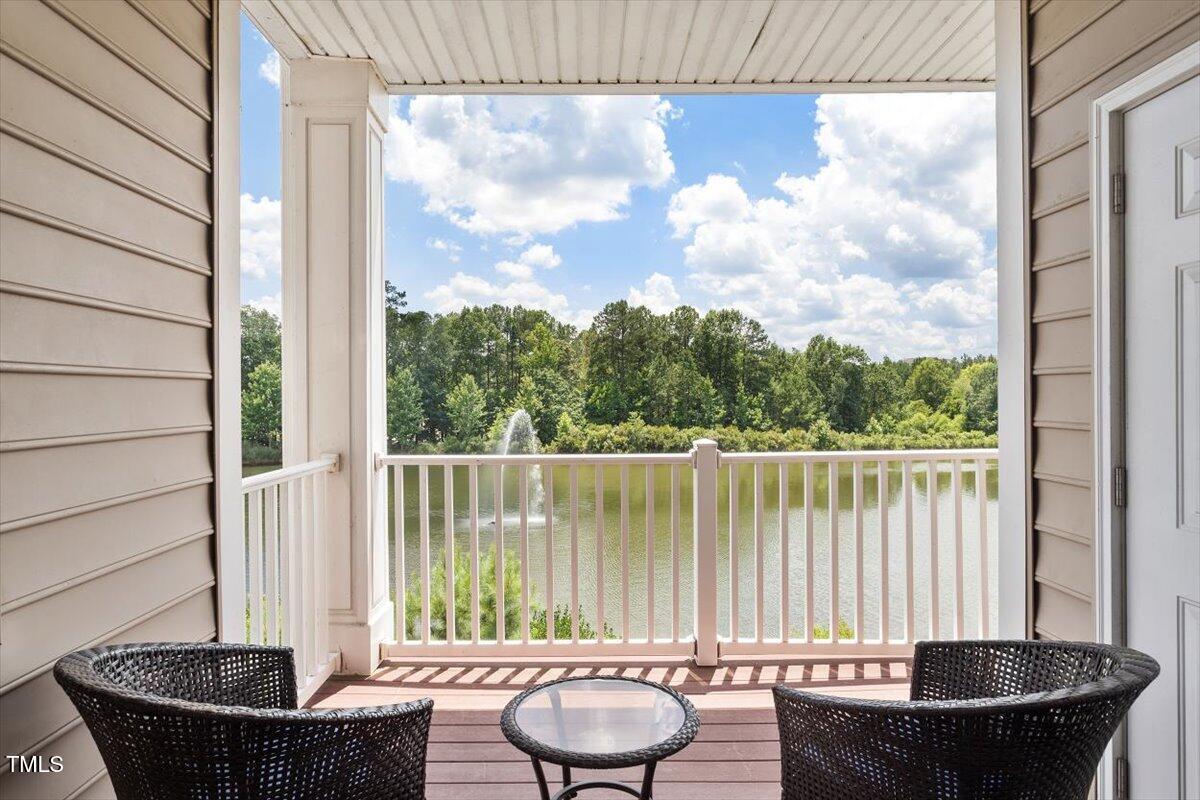 10511 Rosegate Court, Unit 103 Raleigh, NC 27617 - Photo 9 of 56 Gorgeous views of the pond from balcony