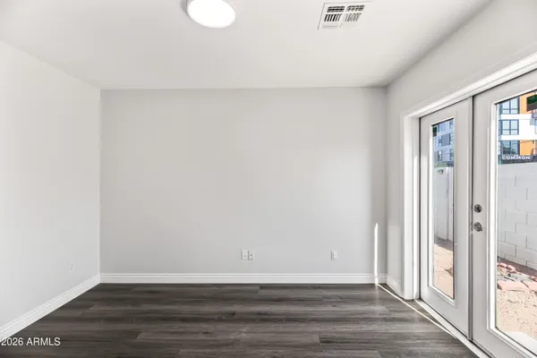 a view of an empty room
