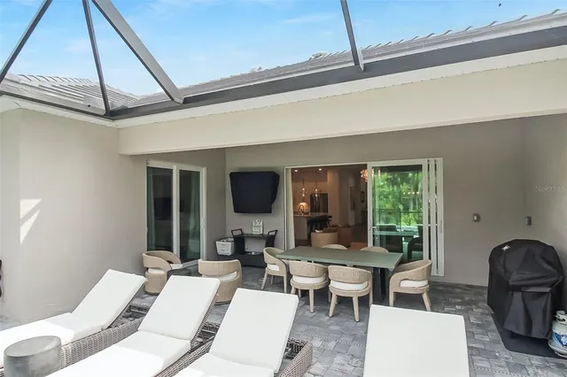 a view of outdoor space with swimming pool