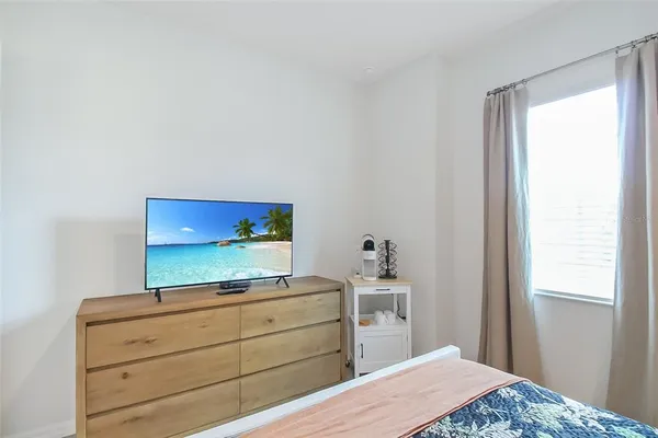 a view of a livingroom from a hallway