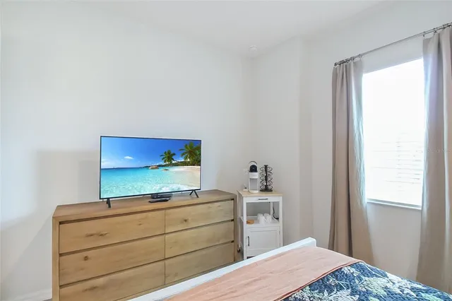 a view of a livingroom from a hallway