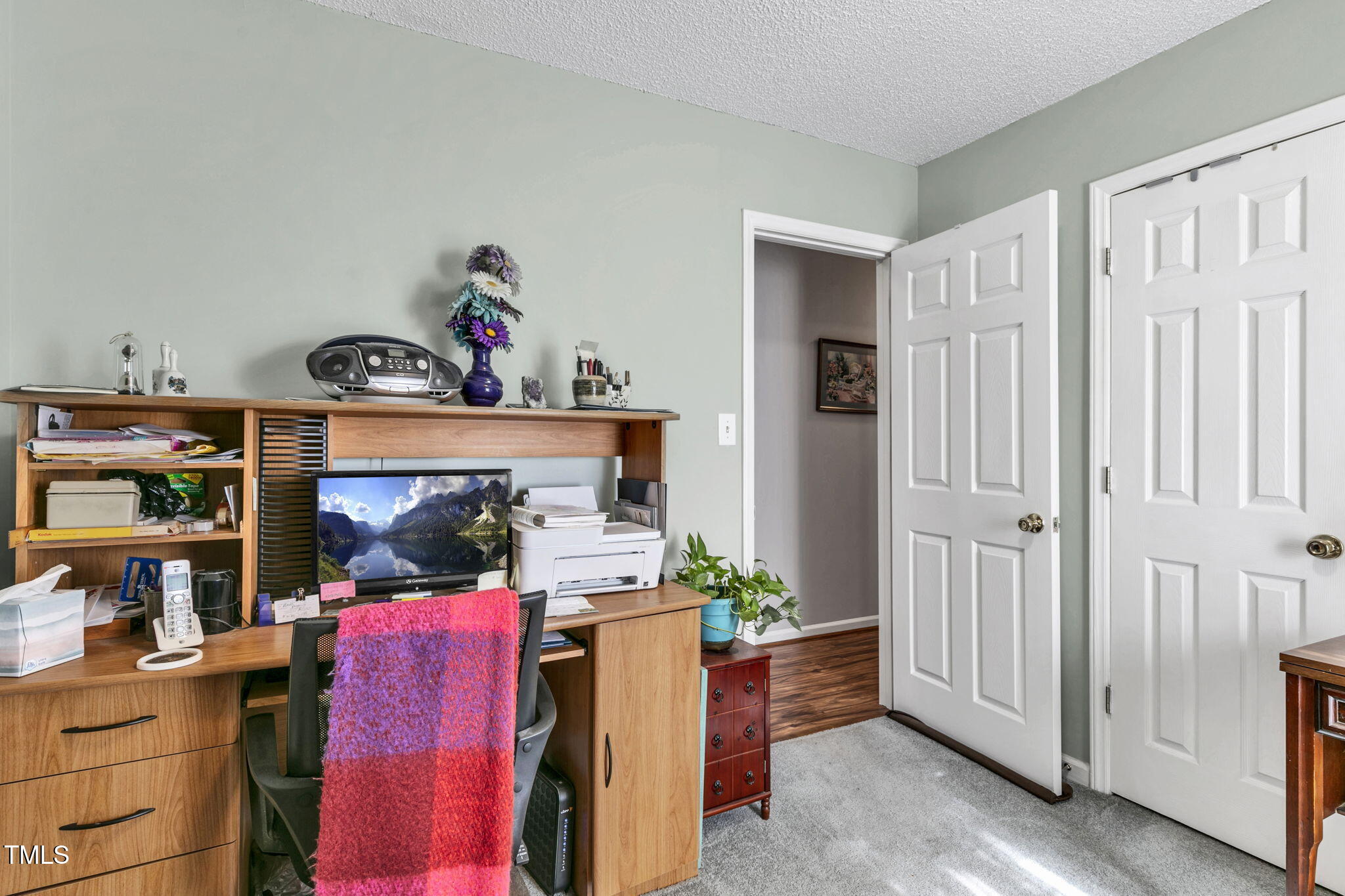 4317 Snow Goose Court Raleigh, NC 27616 - Photo 20 of 43 a living room with furniture and a flat screen tv