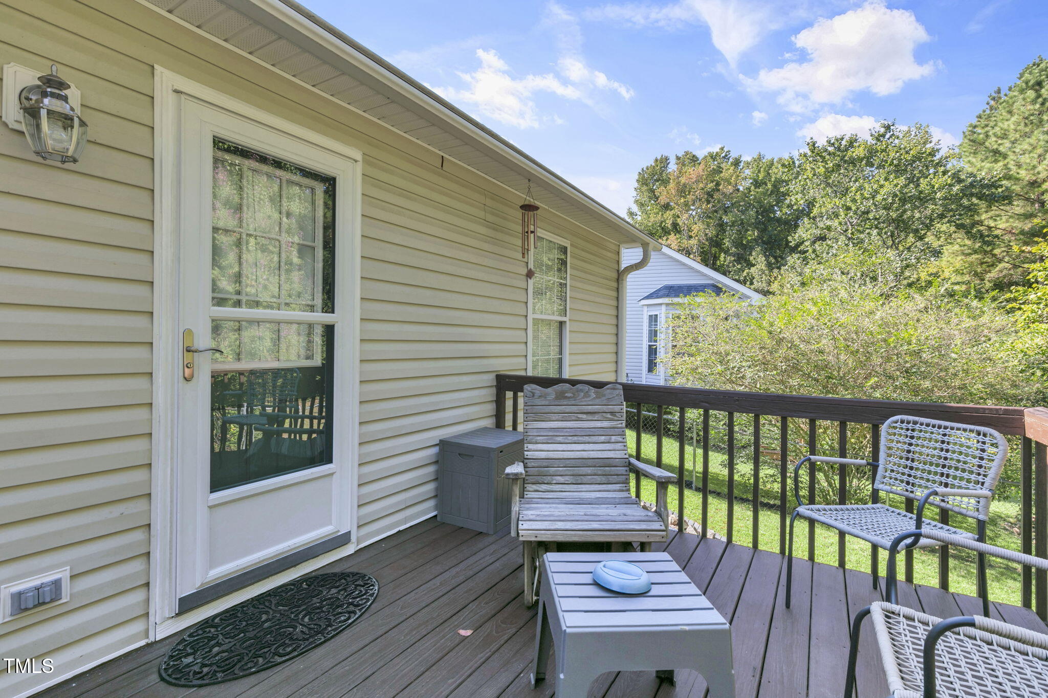 4317 Snow Goose Court Raleigh, NC 27616 - Photo 40 of 43 a view of a two chairs in the balcony