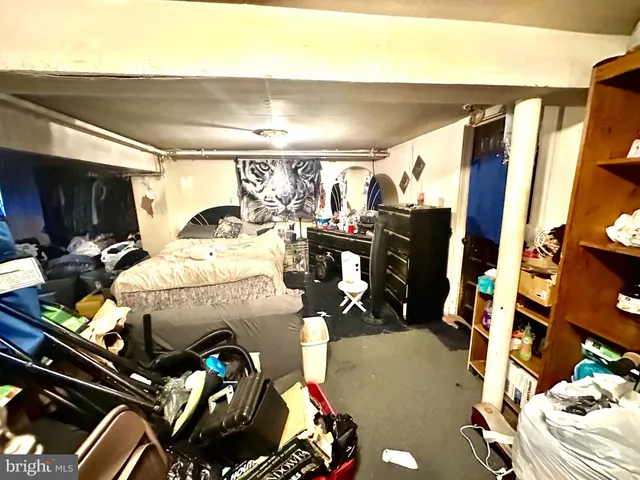 a room with gym equipment