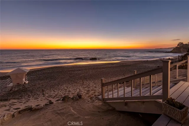 a view of an ocean beach