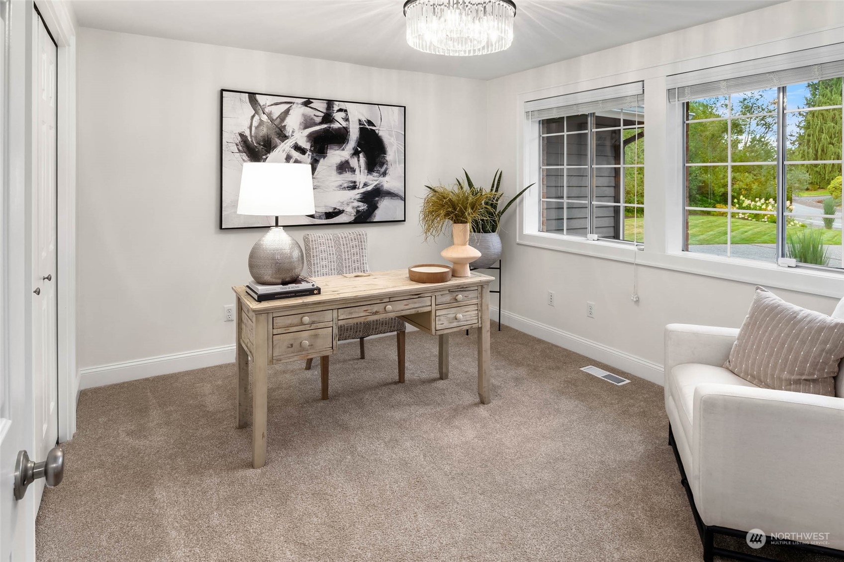 18604 29th Avenue Southeast Bothell, WA 98012 - Photo 33 of 40 a living room with furniture and a large window