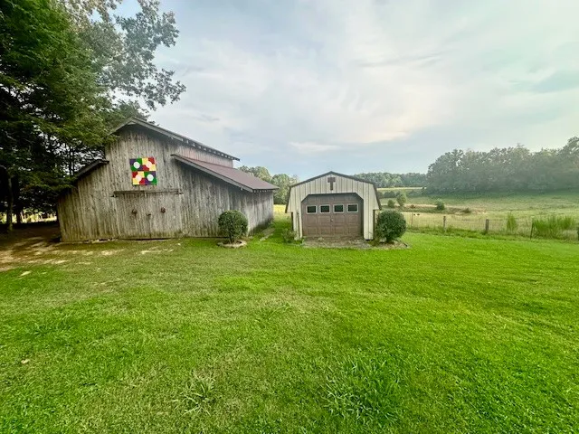 a house view with a garden space