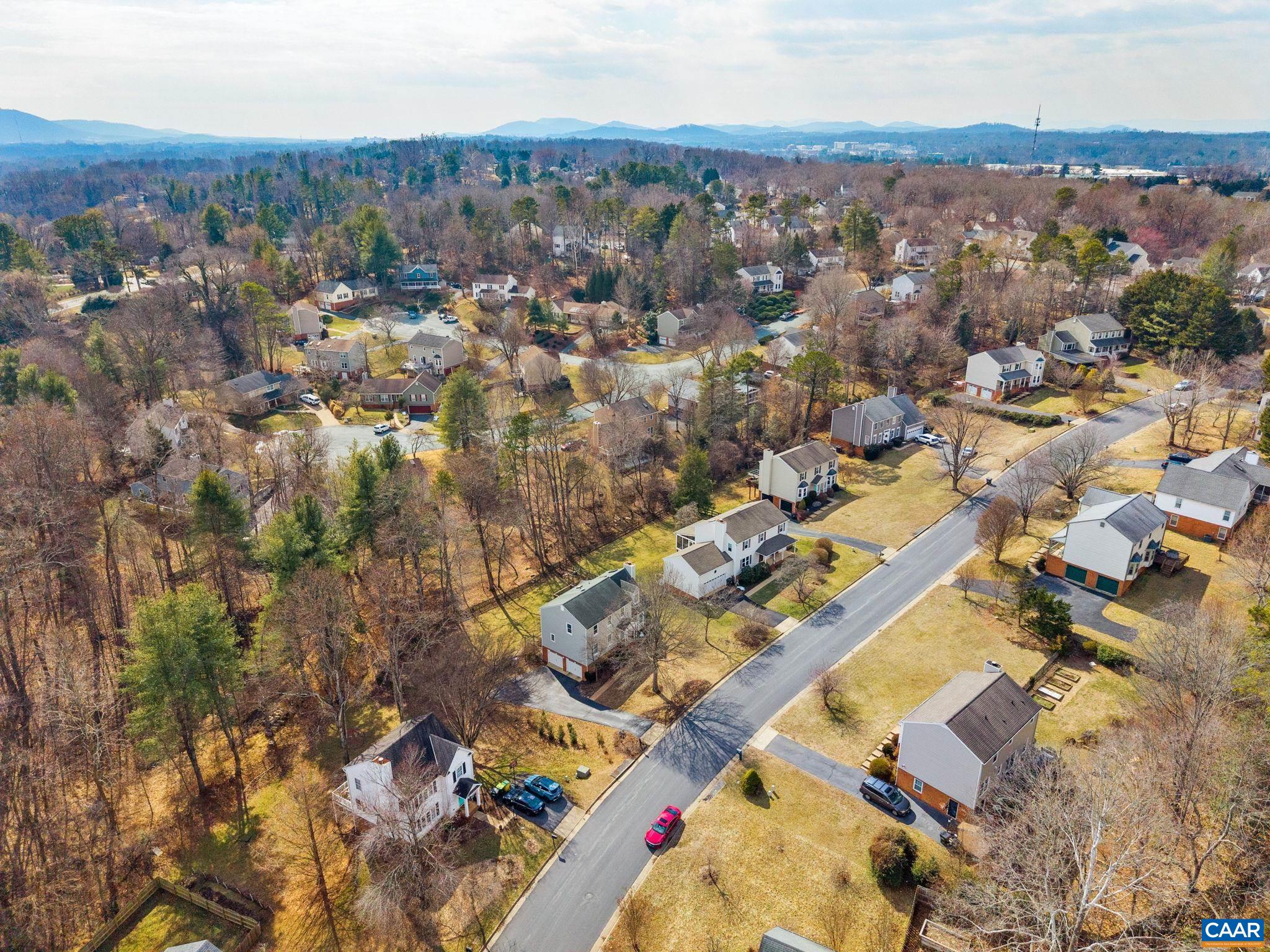 1143 Raintree Drive Charlottesville, VA 22901 - Photo 49 of 49 an aerial view of residential houses with outdoor space