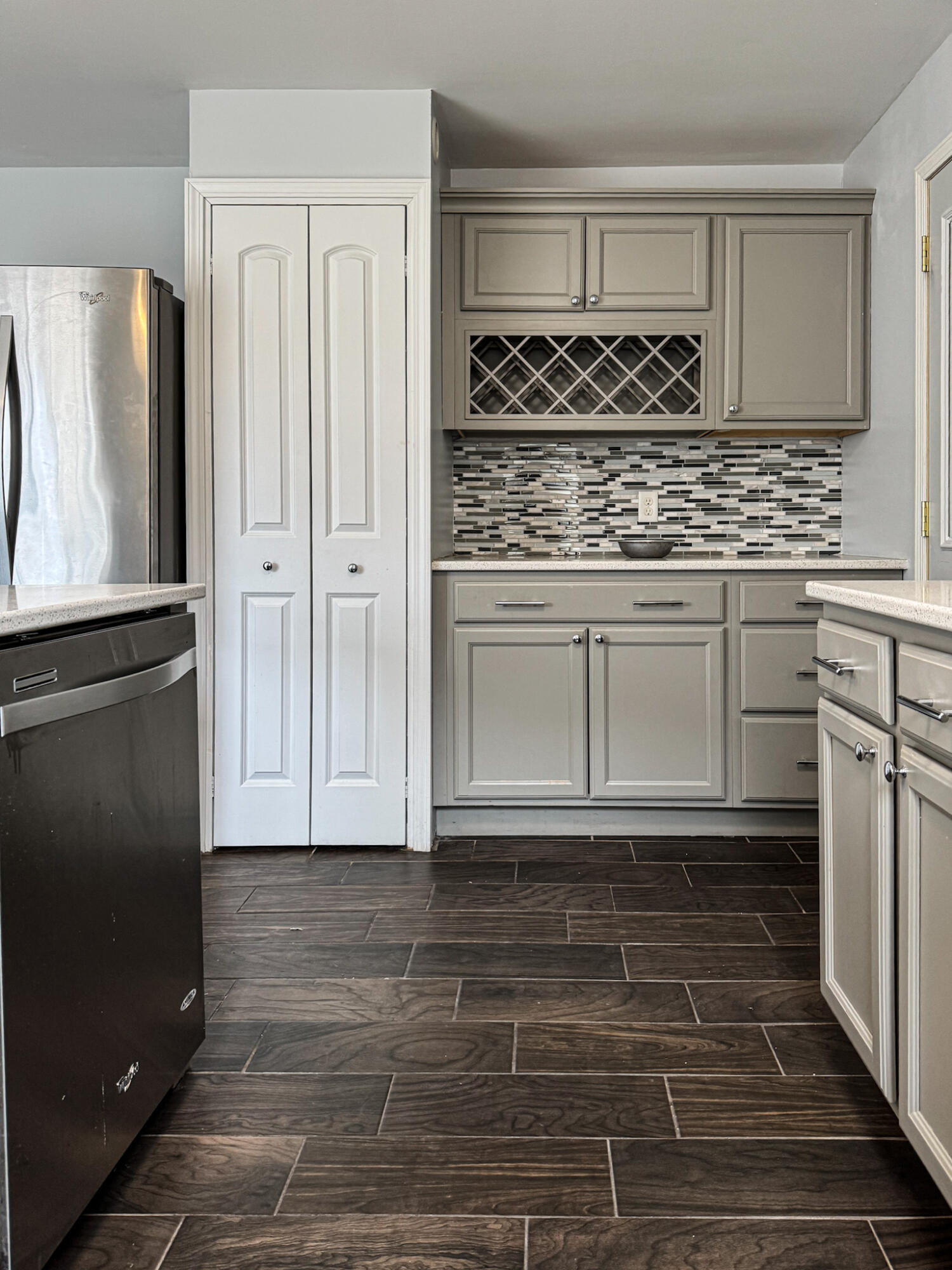 217 Loran Road Michigan City, IN 46360 - Photo 14 of 26 a kitchen with granite countertop a refrigerator and a stove