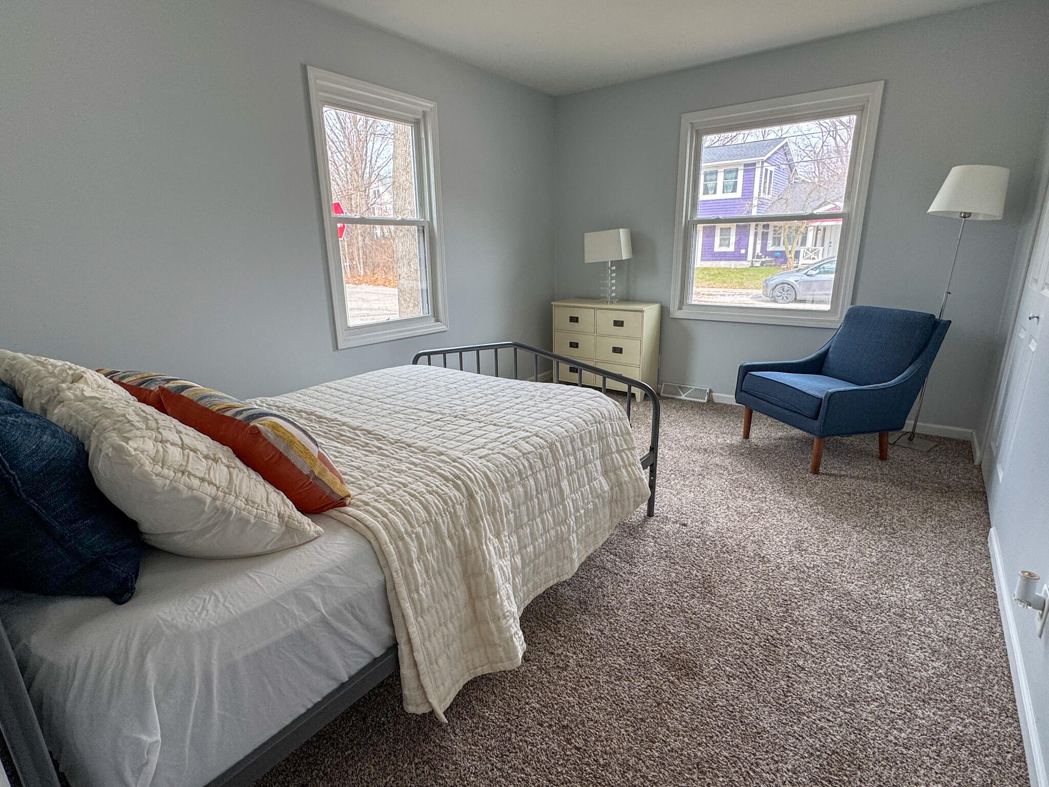 217 Loran Road Michigan City, IN 46360 - Photo 19 of 26 a bedroom with a bed and a window