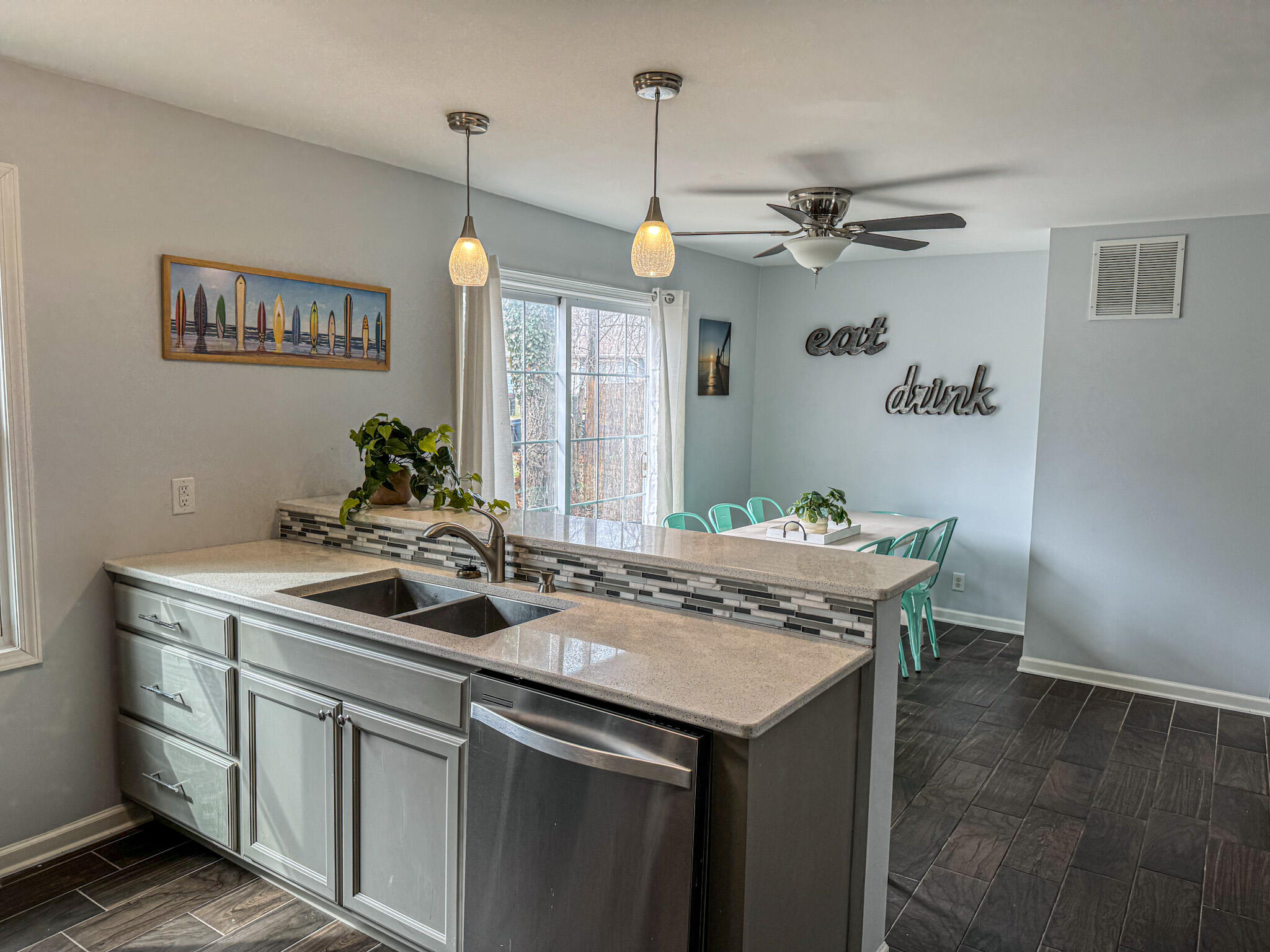 217 Loran Road Michigan City, IN 46360 - Photo 10 of 26 a kitchen with a sink and stove