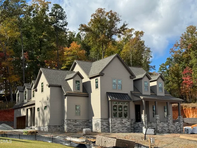 front view of a house with a street