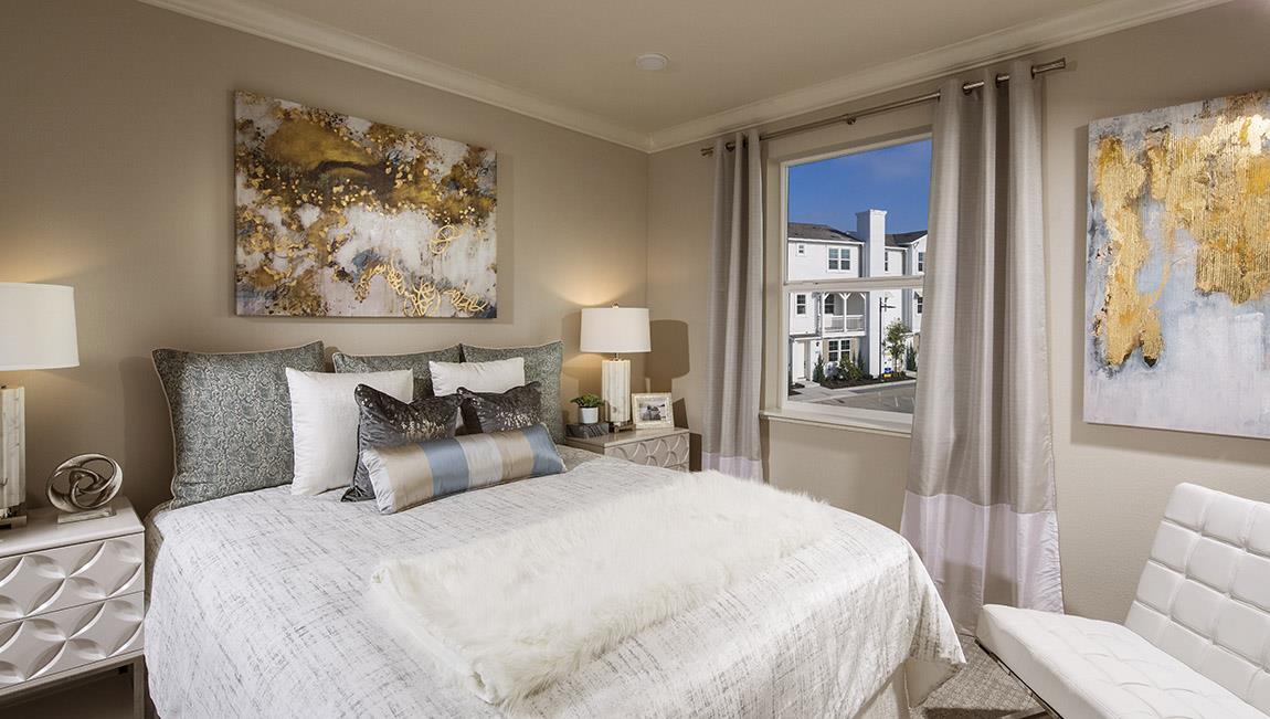 1653 Centre Pointe Drive Milpitas, CA 95035 - Photo 12 of 28 a bedroom with bed and wall painting