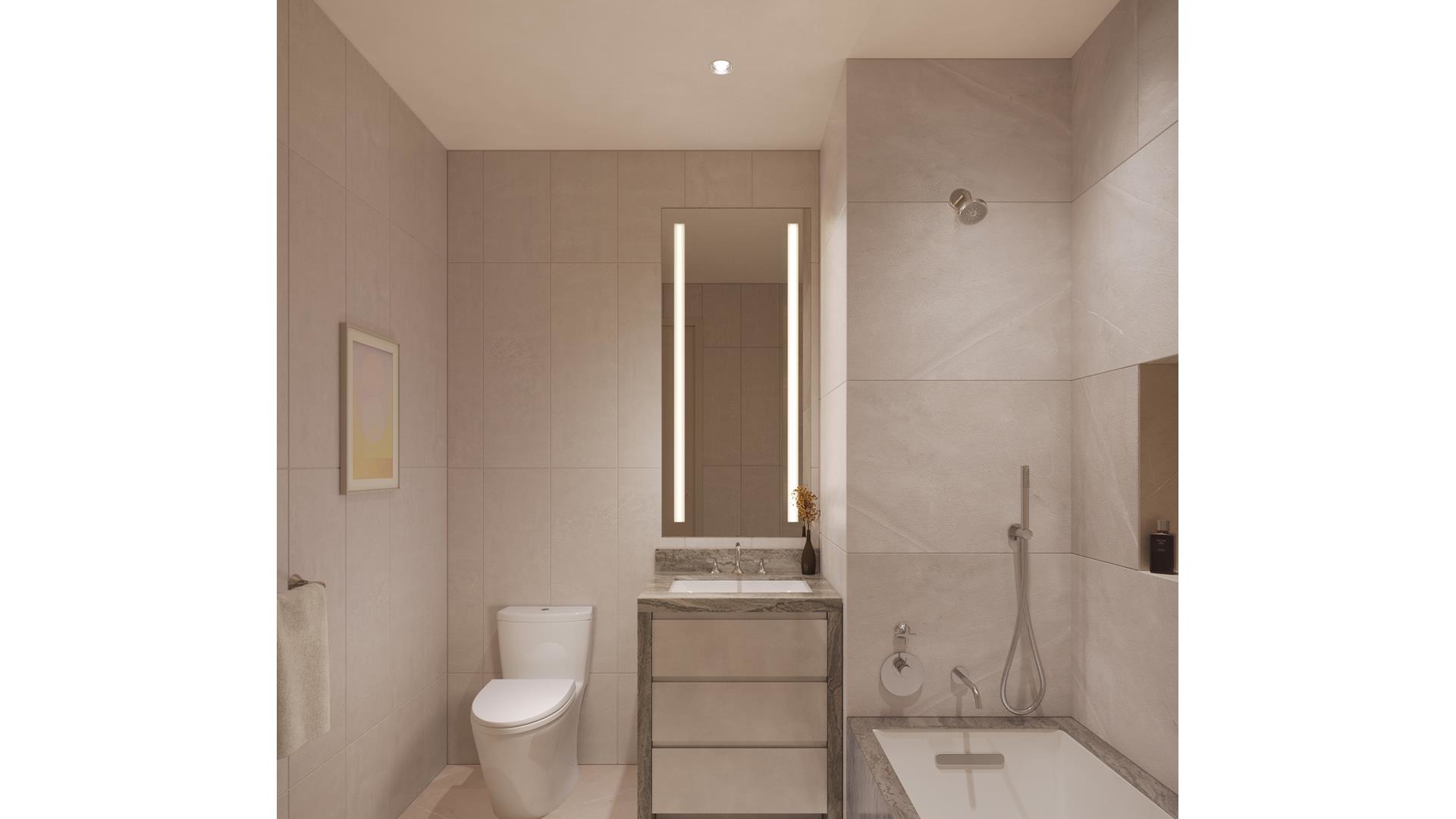 201 East 74th Street, Unit 6A Manhattan, NY 10021 - Photo 5 of 21 a bathroom with a toilet and a shower