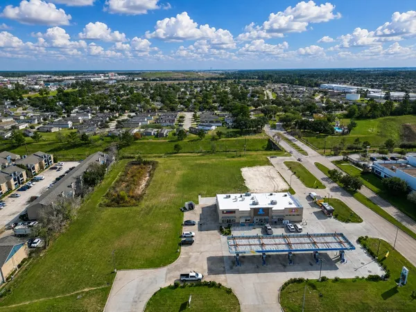a view of a city with lawn chairs