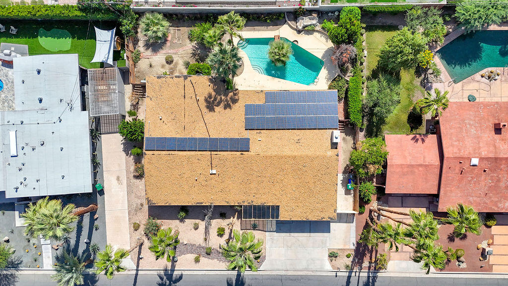 74075 Setting Sun Trail Palm Desert, CA 92260 - Photo 46 of 52 an aerial view of residential house with outdoor space and swimming pool