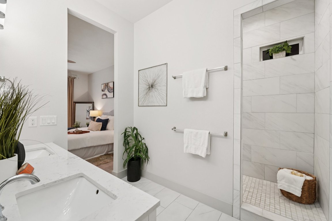 3711 Cedar Street Austin, TX 78705 - Photo 15 of 40 a bathroom with a sink and a mirror