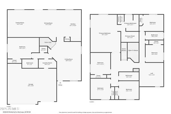 $448,600 | 43226 West Kimberly Street, Maricopa, AZ 85138