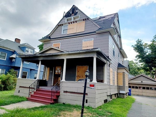 a view of house and front view of a house