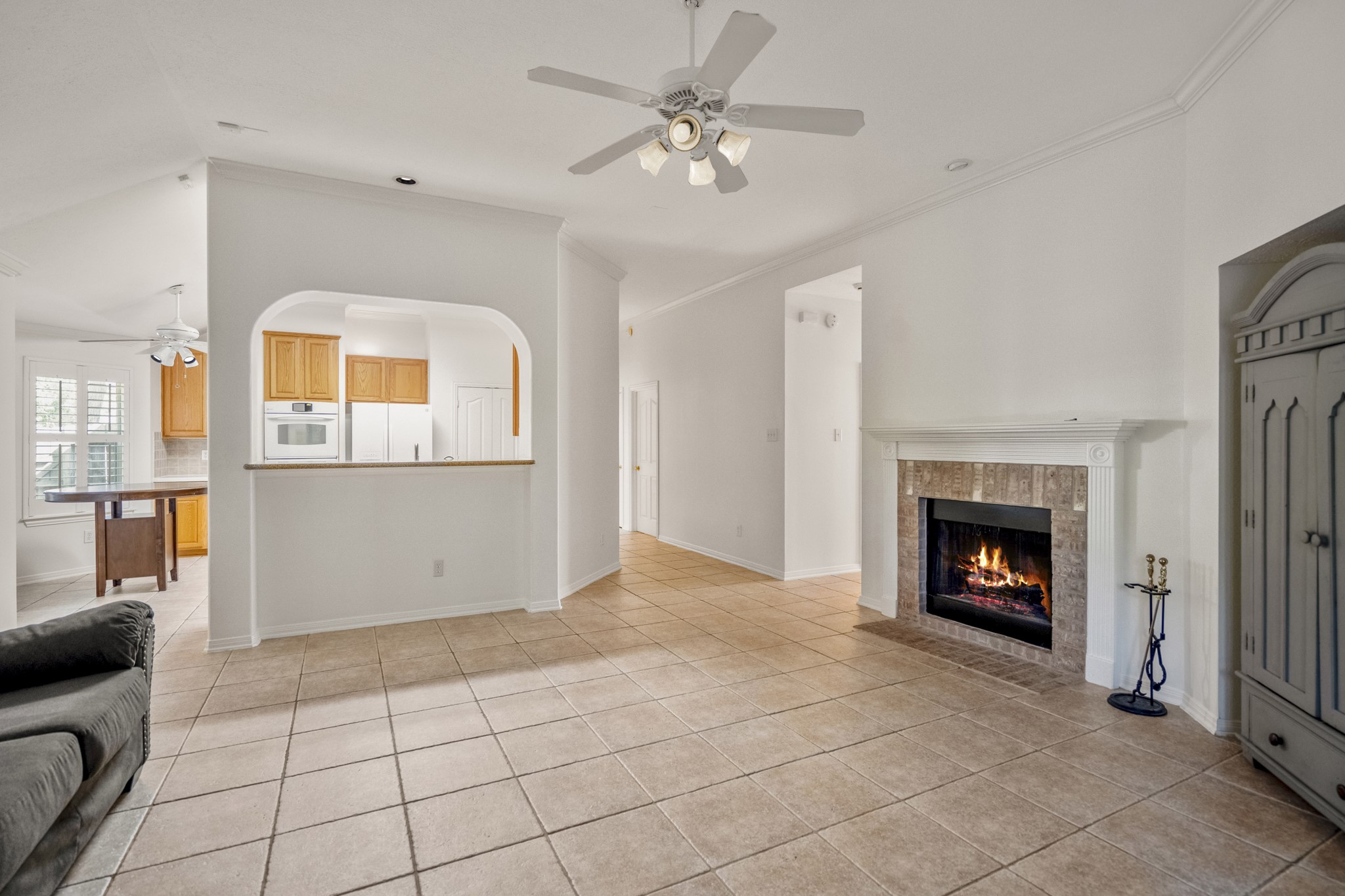 15 Heron Hollow Court Spring, TX 77382 - Photo 18 of 42 a view of an empty room with window and fireplace