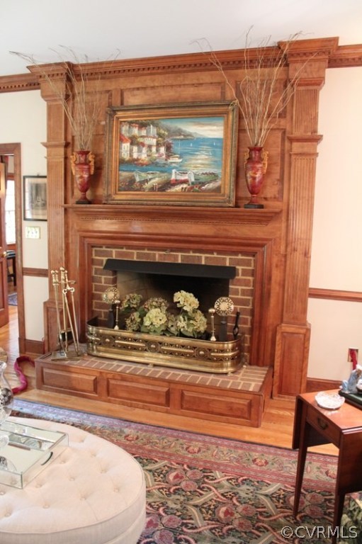 207 Rivers Bend Circle Chester, VA 23836 - Photo 6 of 36 a living room with a fireplace and a rug