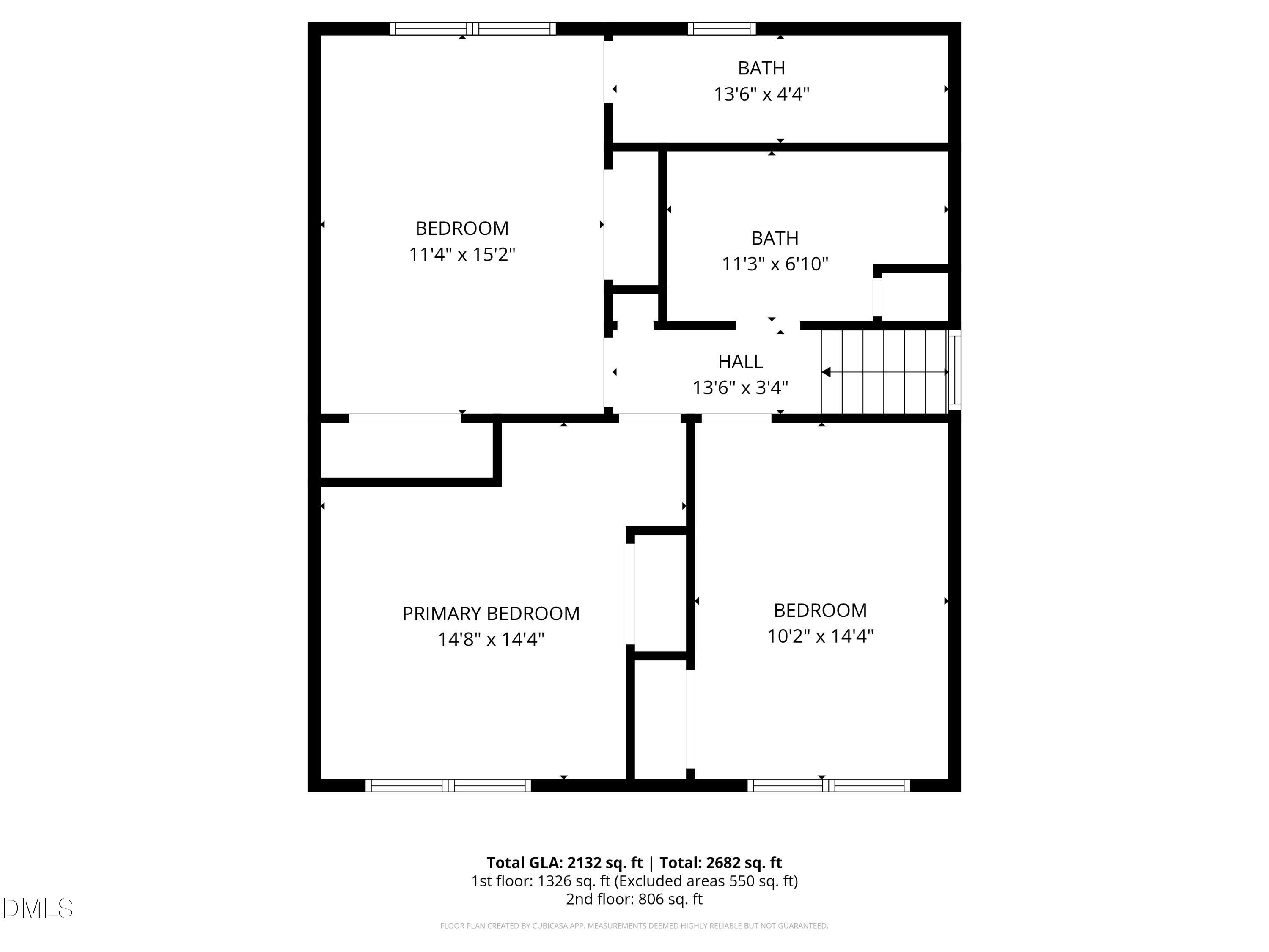 4208 Redington Drive Raleigh, NC 27609 - Photo 7 of 45 2nd_floor_4208_redington_drive_raleigh_w