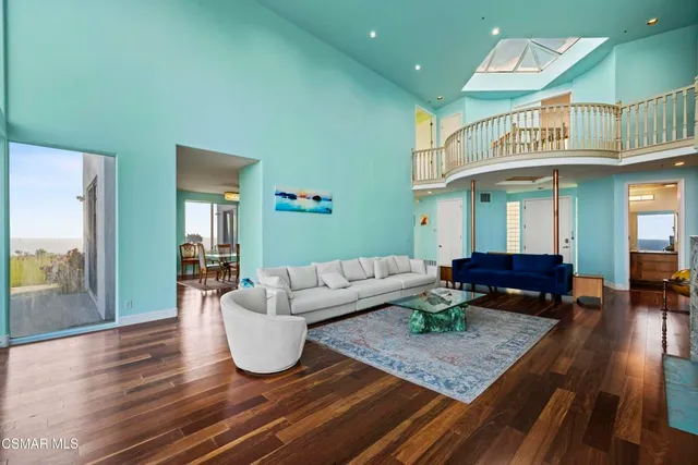 wooden floor with furniture