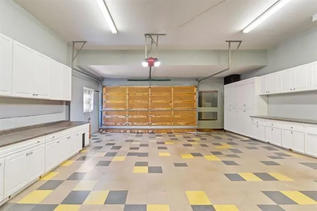 a view of balcony with wooden floor