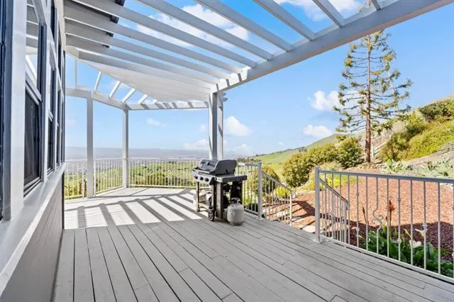 a view of a city with ocean view