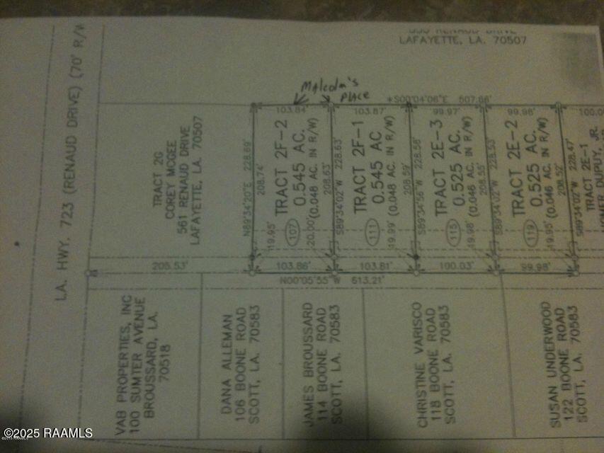 111 Boone Road Scott, LA 70583 - Photo 2 of 4 Plat 1