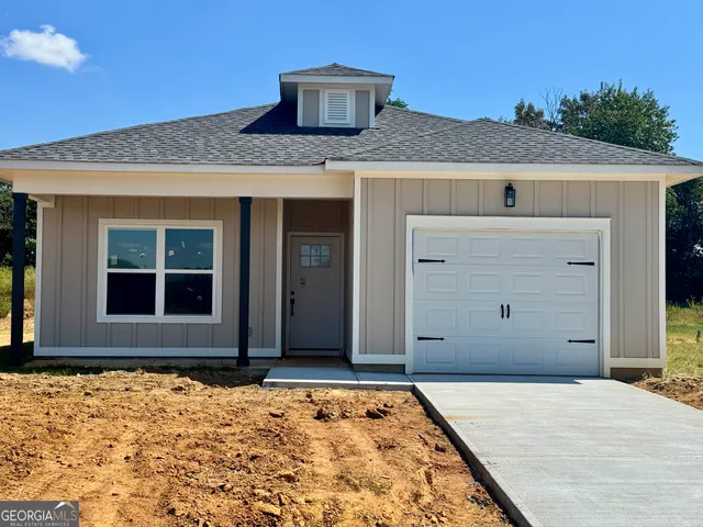 a front view of a house
