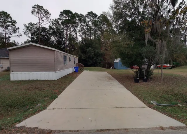 a view of outdoor space with garden and entertaining space