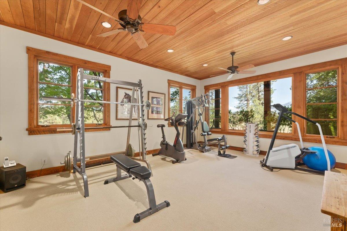 Undisclosed Address Burney, CA 96013 - Photo 16 of 39 a view of a room with gym equipment