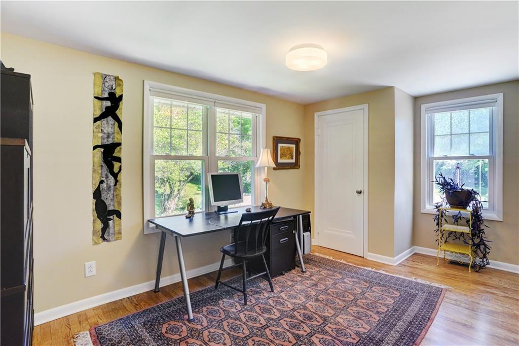 348 Scaife Road Sewickley, PA 15143 - Photo 17 of 25 a view of a workspace with furniture and a window