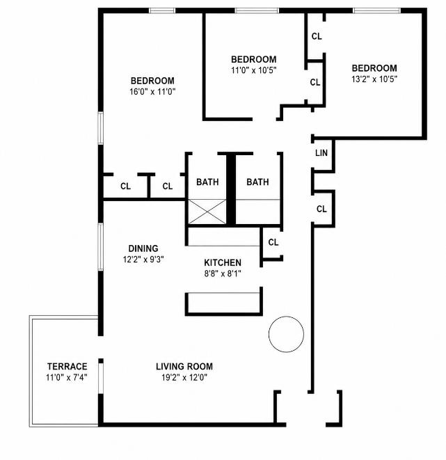 5500 Fieldston Road, Unit 4EE Bronx, NY 10471 - Photo 16 of 16 Floor Plan