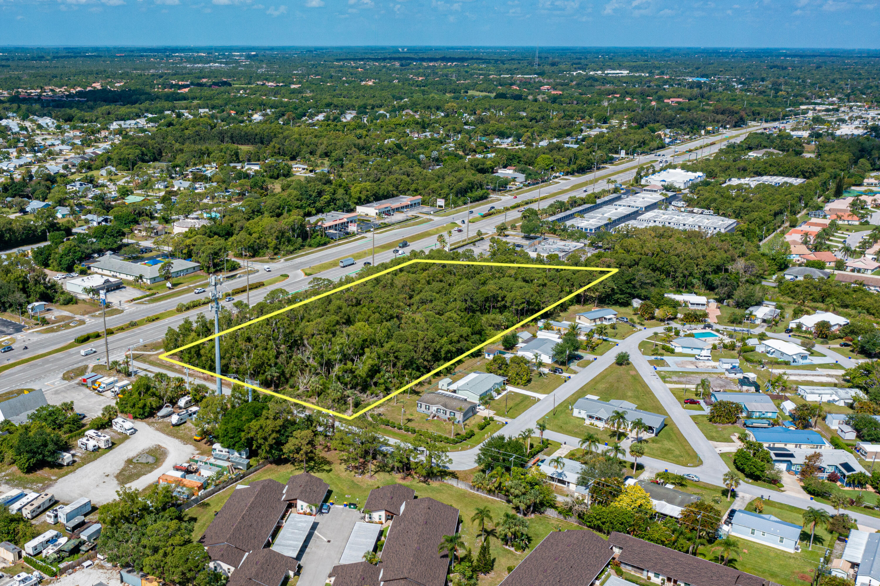 0 Southeast Federal Highway Stuart, FL 34994 - Photo 11 of 26 an aerial view of residential houses with outdoor space