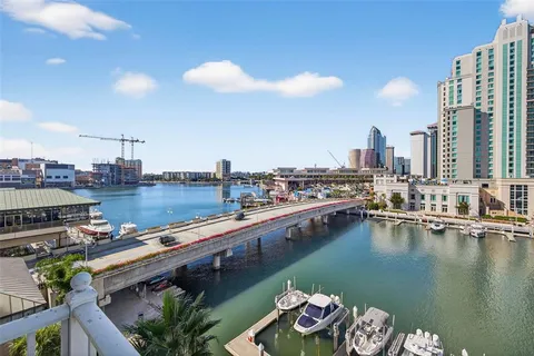 a view of an ocean with city view