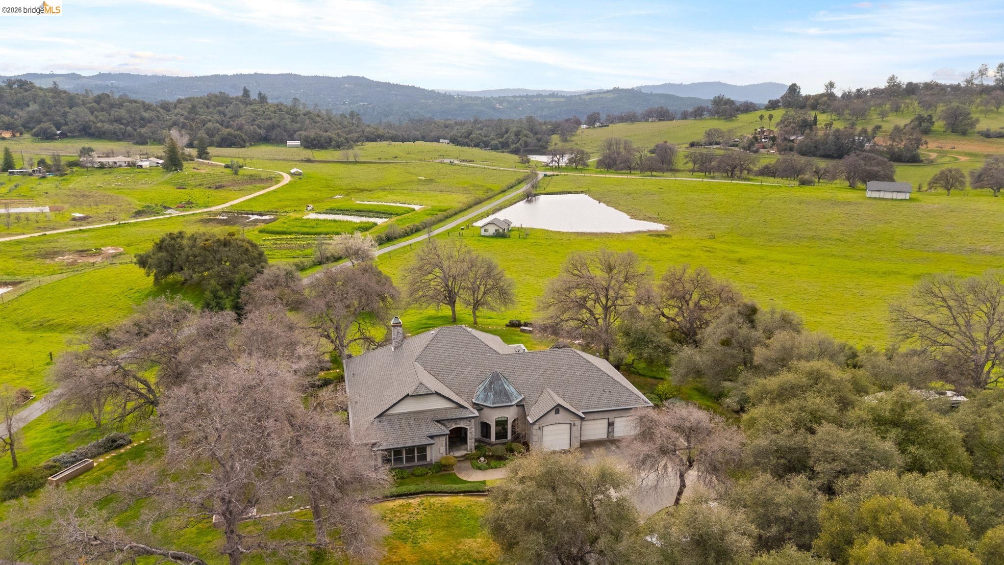 a view of a city with an ocean view