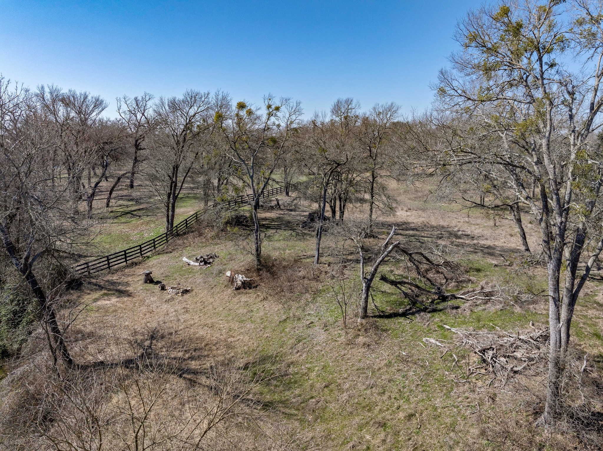 105 River Valley Drive Georgetown, TX 78626 - Photo 22 of 29 a view of a backyard with wooden fence and trees